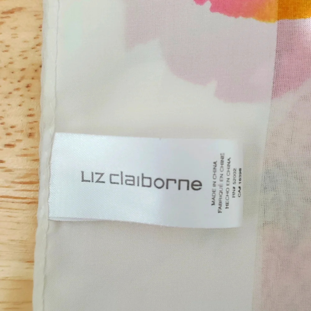 Sale Liz Claiborne 🌻 Floral Silk Scarf